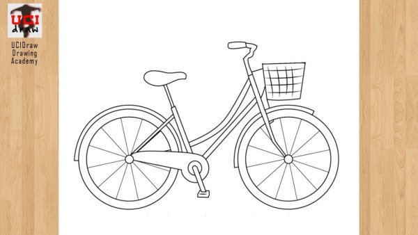 Велосипед карандашом