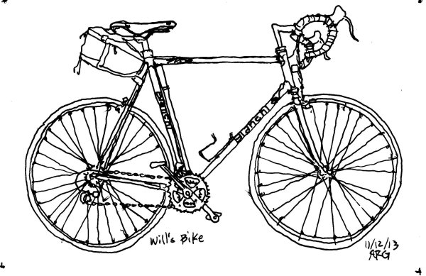 Велосипед для срисовки легкие