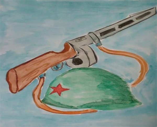 Рисунки про войну легкие