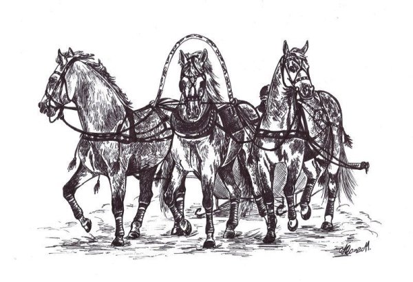 Тройка иллюстрация