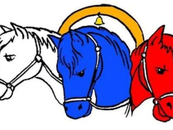 Лошадь с жеребенком раскраска для детей