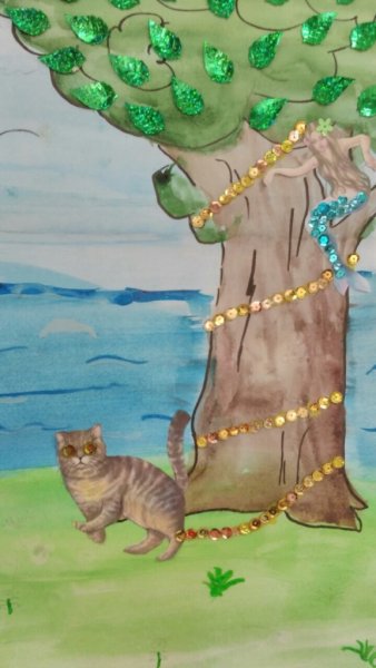 Кот ученый рисование