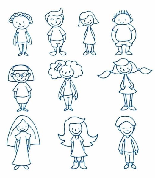 Человечек рисунок для детей