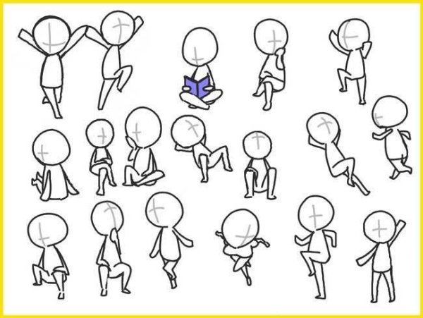 Смешные человечки для рисования