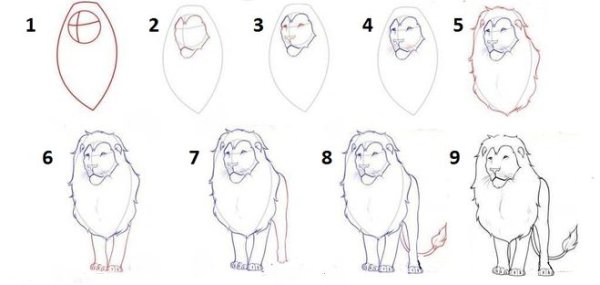 Лев толстой Лев и собачка раскраска