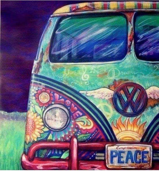 Хиппи живопись психоделика Елена