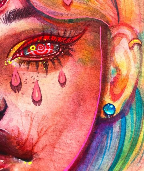 Радужные рисунки в стиле инди