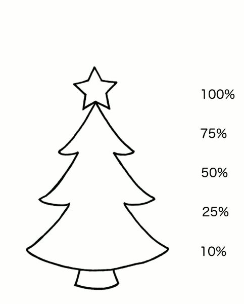 Елка карандашом для детей