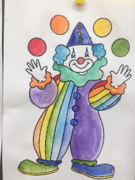 Клоун рисунок для детей