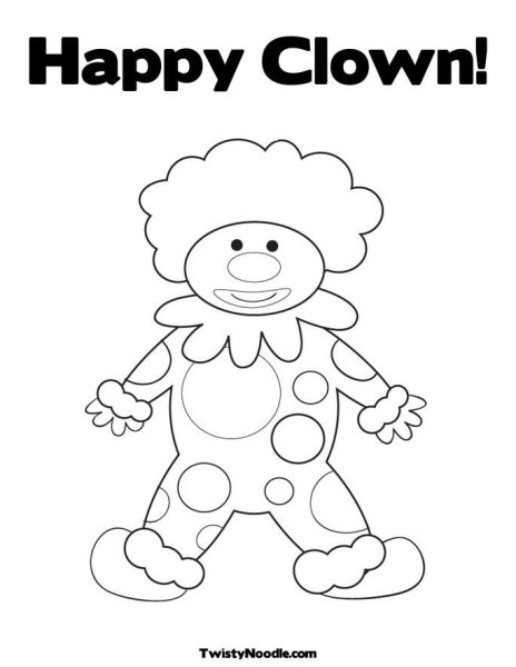 Клоун рисунок
