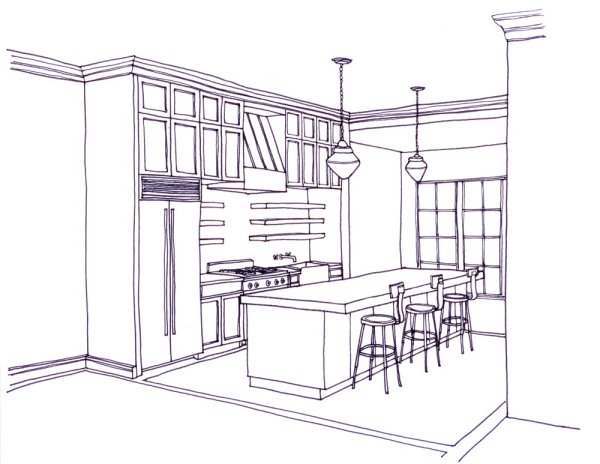 Кухонный гарнитур раскраска