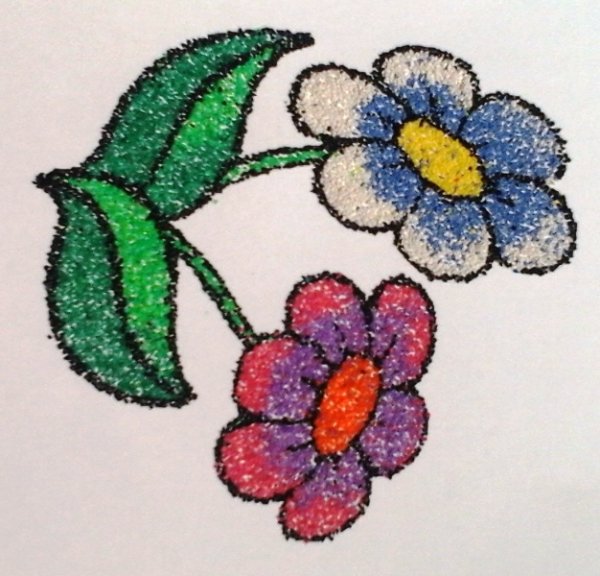 Торцевание на бумаге