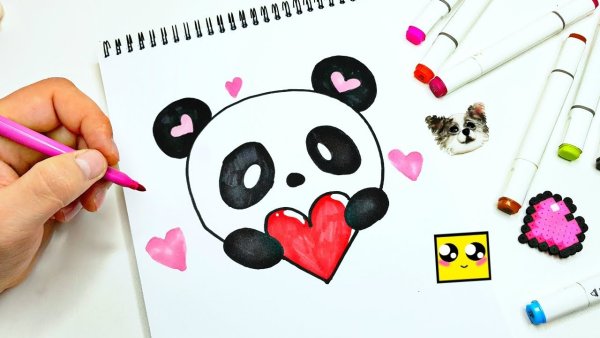 Рисунки для срисовки лёгкие и красивые для девочек