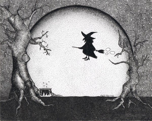 Иллюстрация к повести Гоголя Заколдованное место