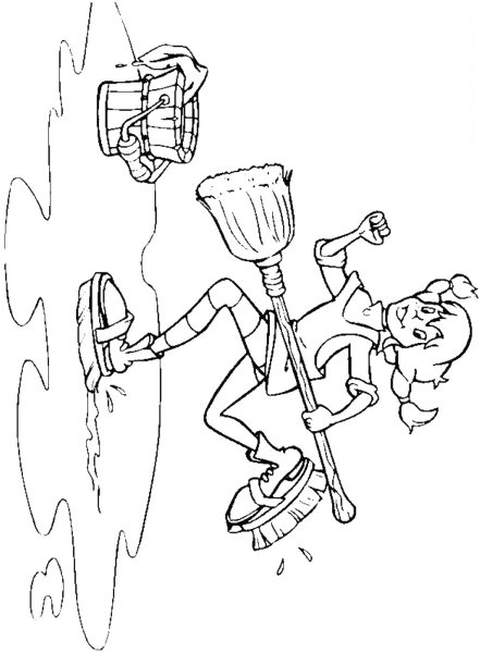 Раскраска Пеппи длинный ч