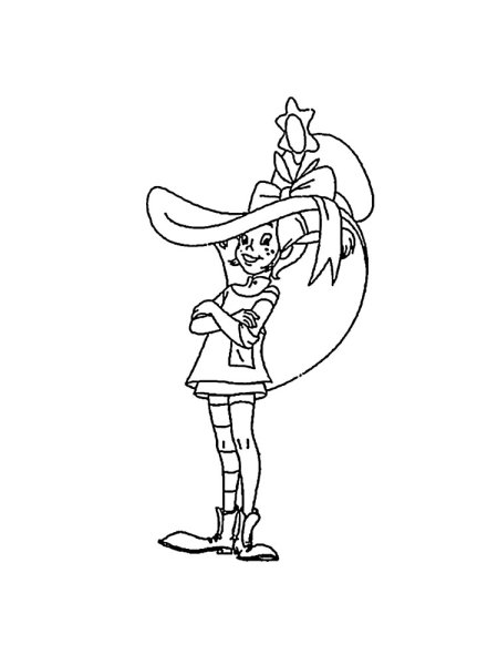 Пеппи длинный чулок раскраска