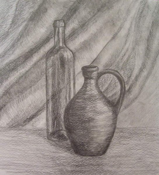 Натюрморт рисунок карандашом
