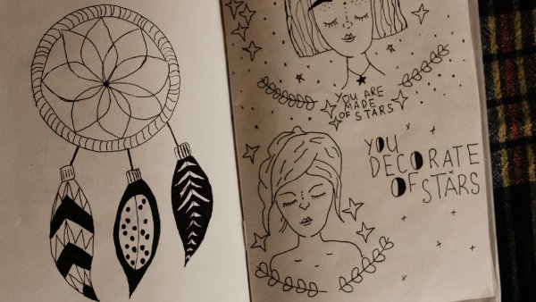 Рисунки для скейджбука