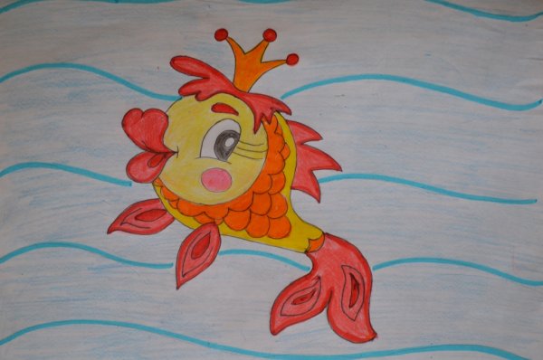 Раскраска рыбка