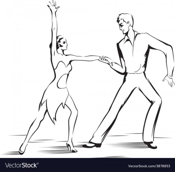 Нарисовать танцующего человека