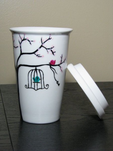Рисунки на стаканчиках легкие