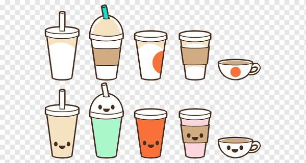 Наклейки напитки для скетчбука