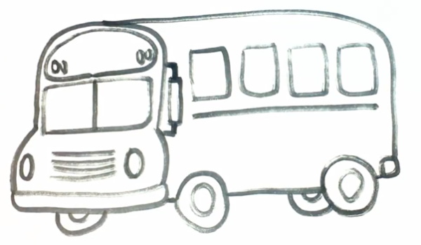 Раскраска автобус