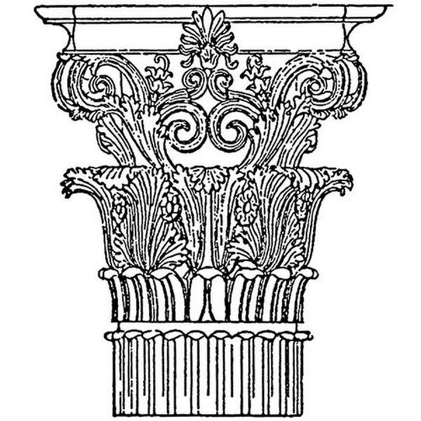 Храм Аполлона в Бассах ионическая Капитель