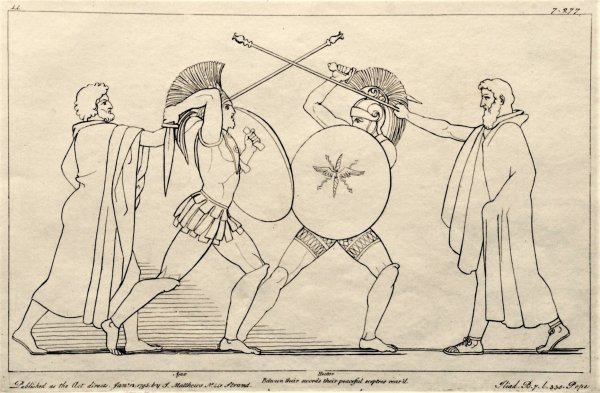 Рисунки щита Ахилла в Илиаде