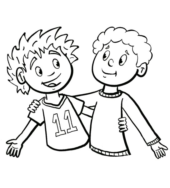 Друзья раскраска для детей