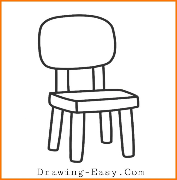 Школьный стул рисунок ручкой
