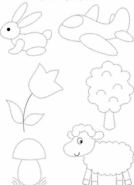 Обводка для дошкольников