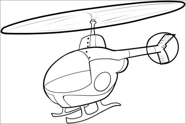 Вертолёт карандашом легко