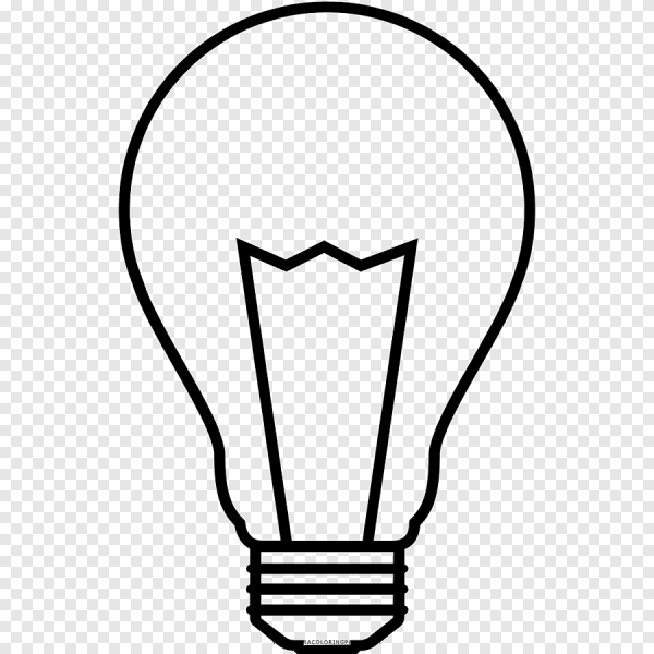 Лампочка нарисованная