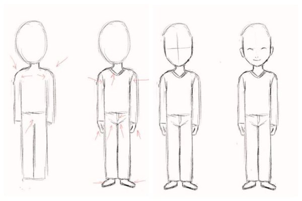 Построение фигуры человека пропорции