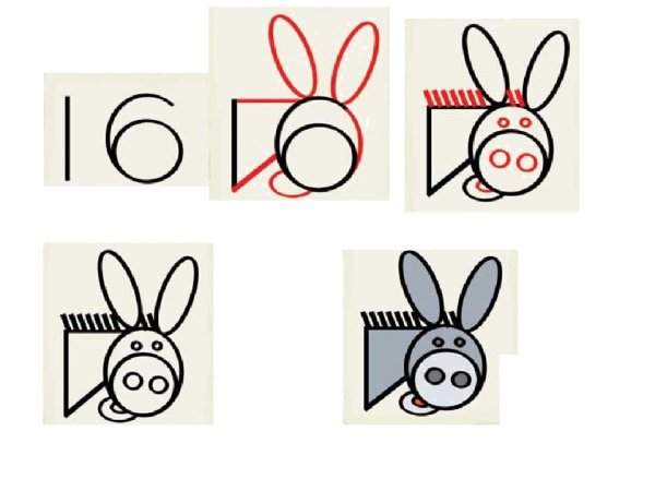 Рисунки из цифр