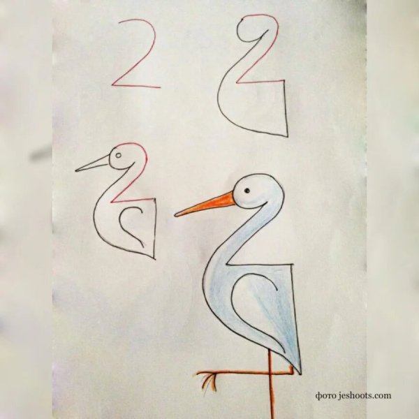 Рисунки из цифр