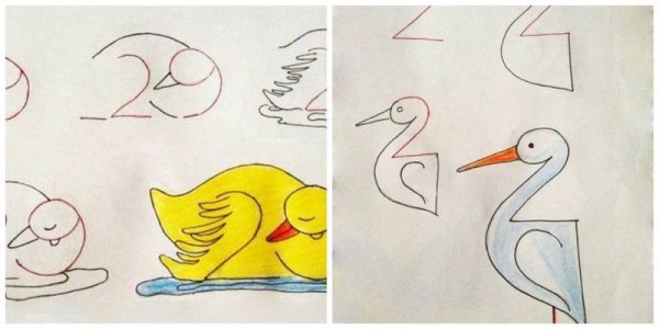 Рисование из цифр