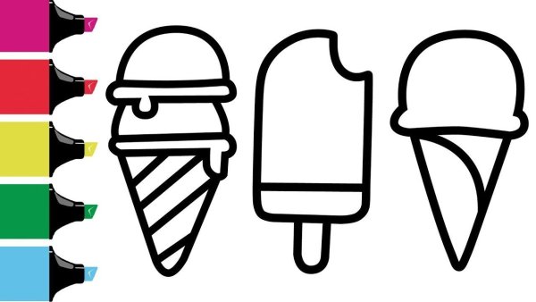Мороженое для срисовки