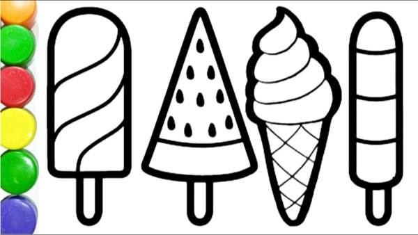 Мороженое рисунок для детей