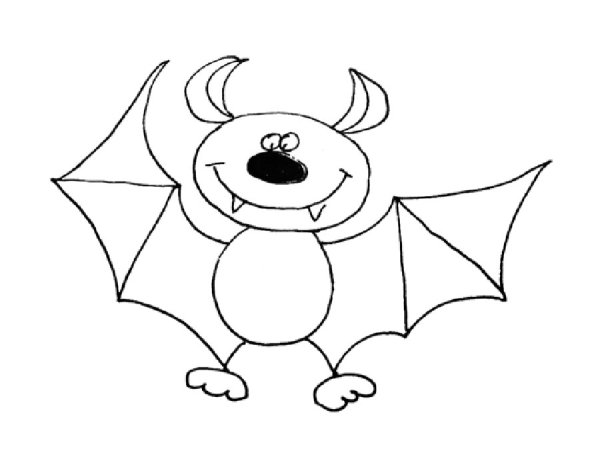 Как нарисовать летучую мышь