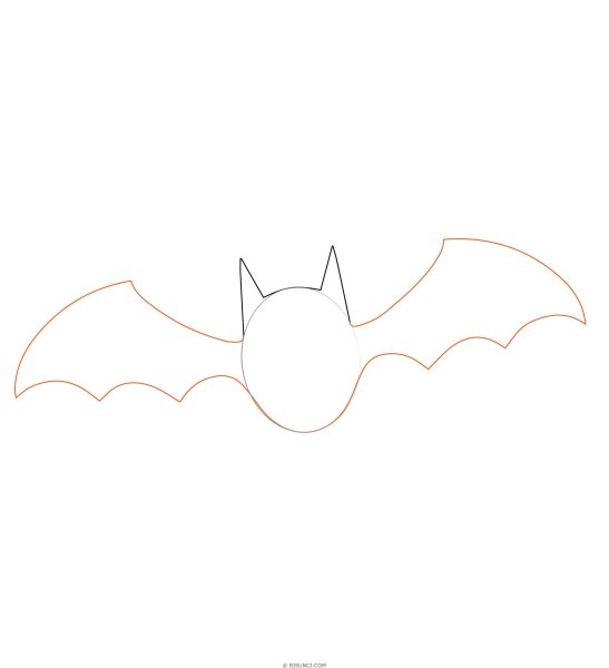 Летучая мышь рисунок