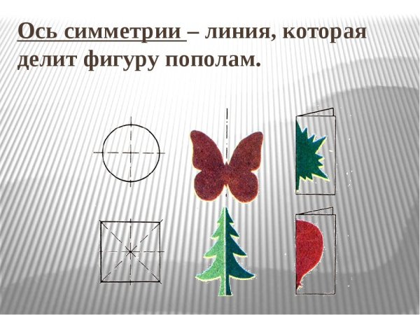 Аппликация из симметричных фигур
