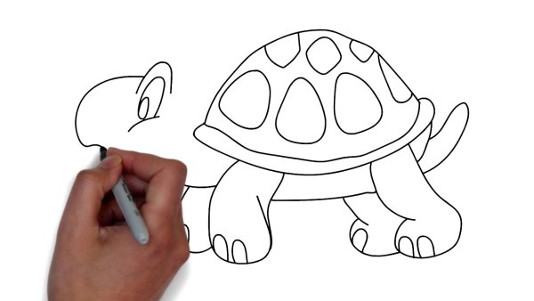 Нарисовать черепаху легко