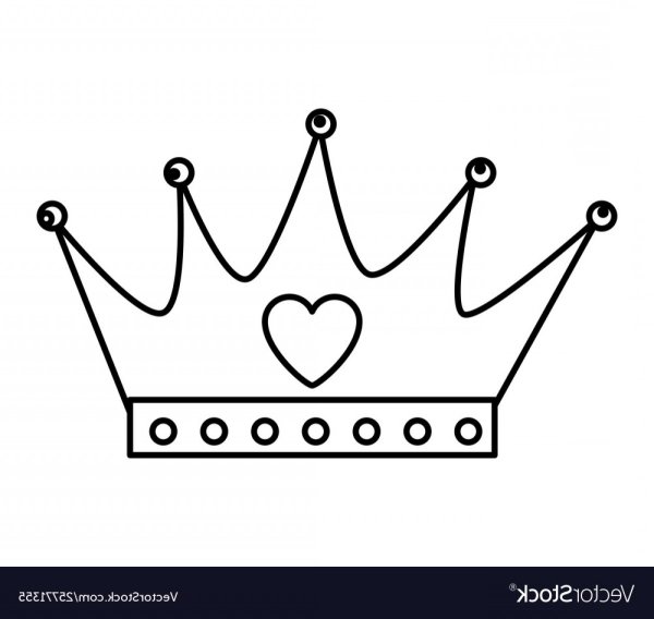 Царская корона трафарет