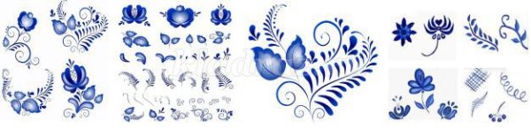 Гжель роспись рисунок поэтапно