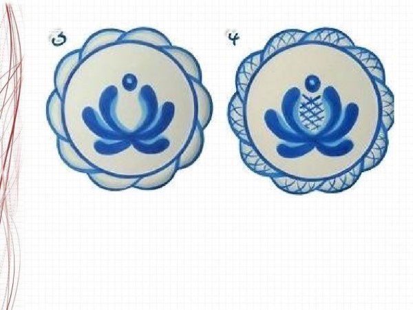 Гжельская роспись птица