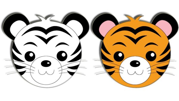 Раскраски тигра для детей