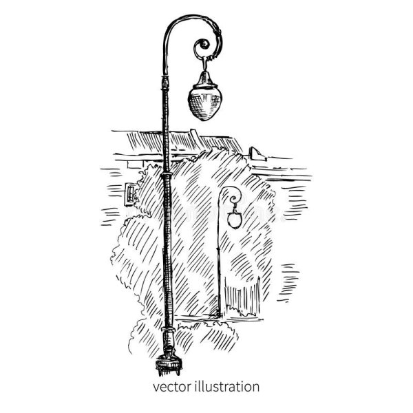 Фонарь набросок