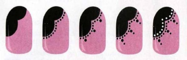 Узоры на ногтях схемы